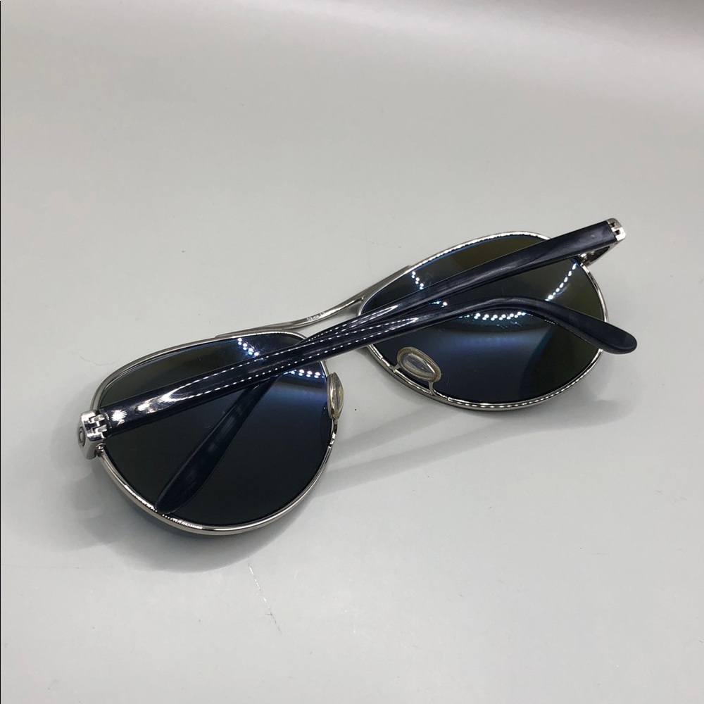 OAKLEY FEEDBACK AVIATOR POLISHED CHROME PRIZM SAPPHIRE POLARIZED LENSES OO4079 - Picture 6 of 9